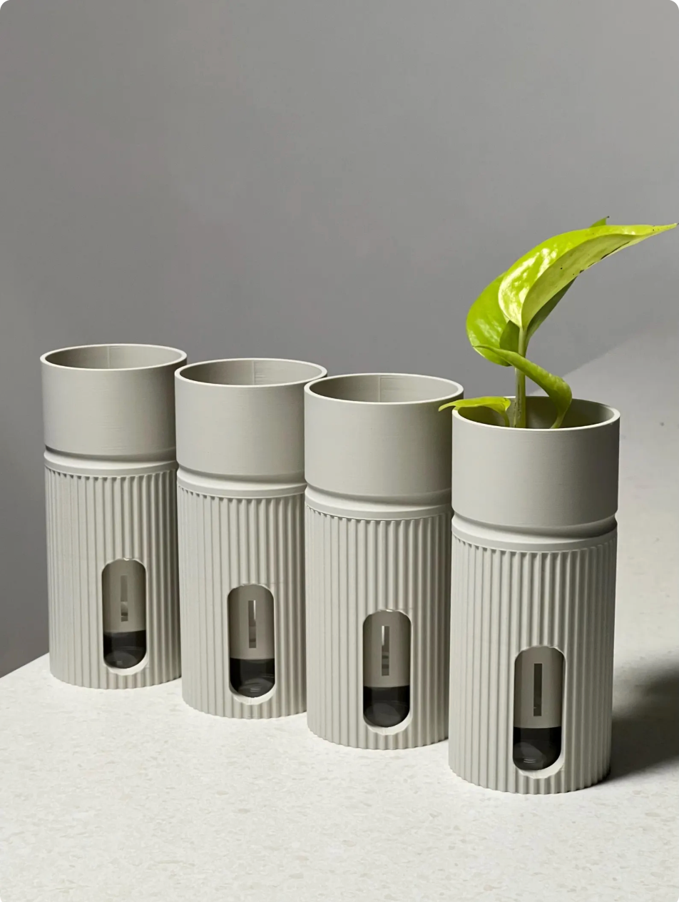 Set of 4 Minia Self-Watering Plant Pots Ideal for Alocasia - 19 Colours