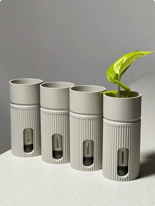 Set of 4 Minia Self-Watering Plant Pots Ideal for Alocasia - 18 Colours